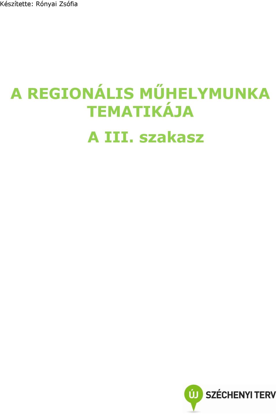 REGIONÁLIS