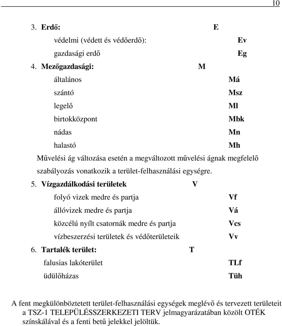 a terület-felhasználási egységre. 5.