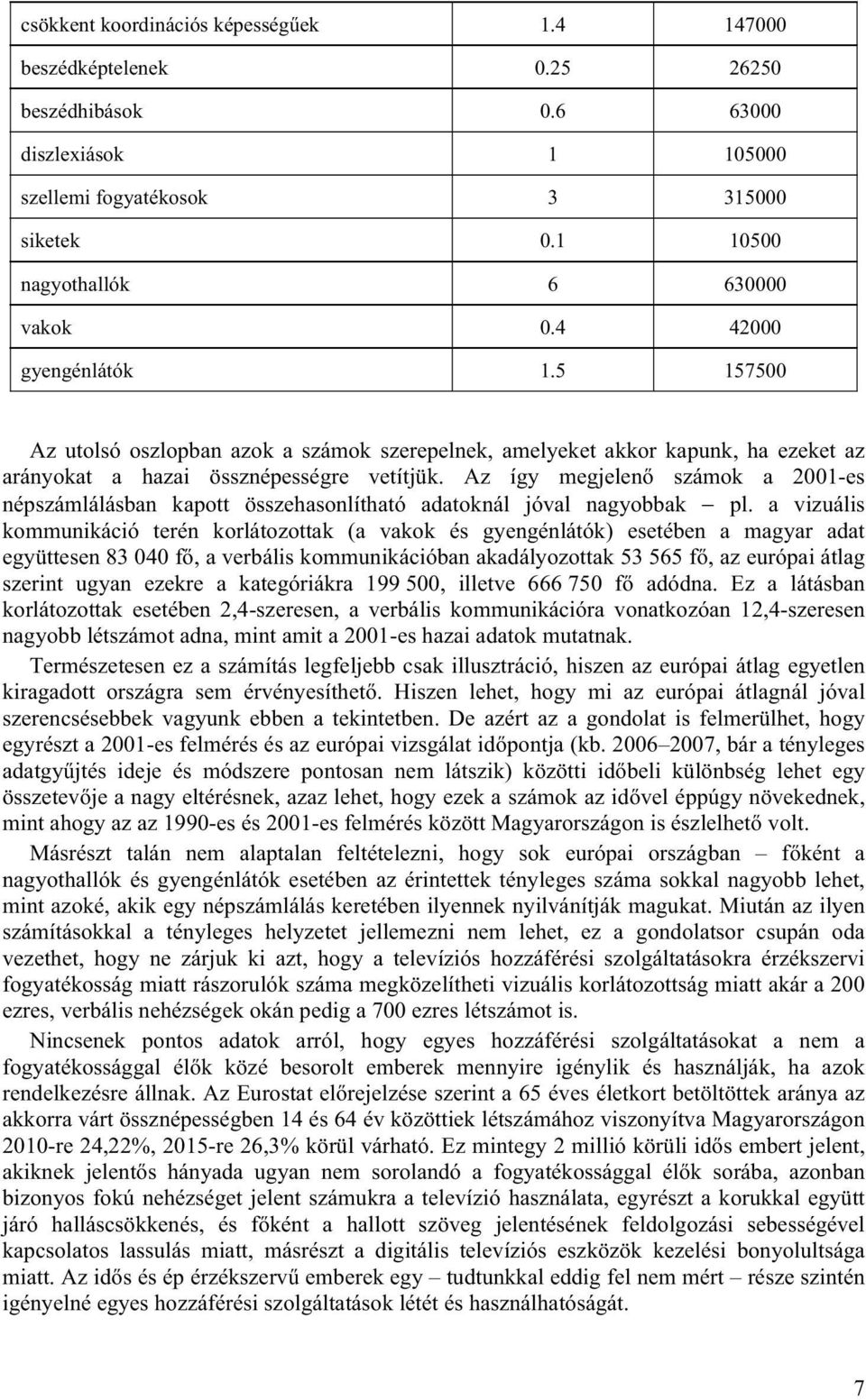 Az így megjelenő számok a 2001-es népszámlálásban kapott összehasonlítható adatoknál jóval nagyobbak pl.