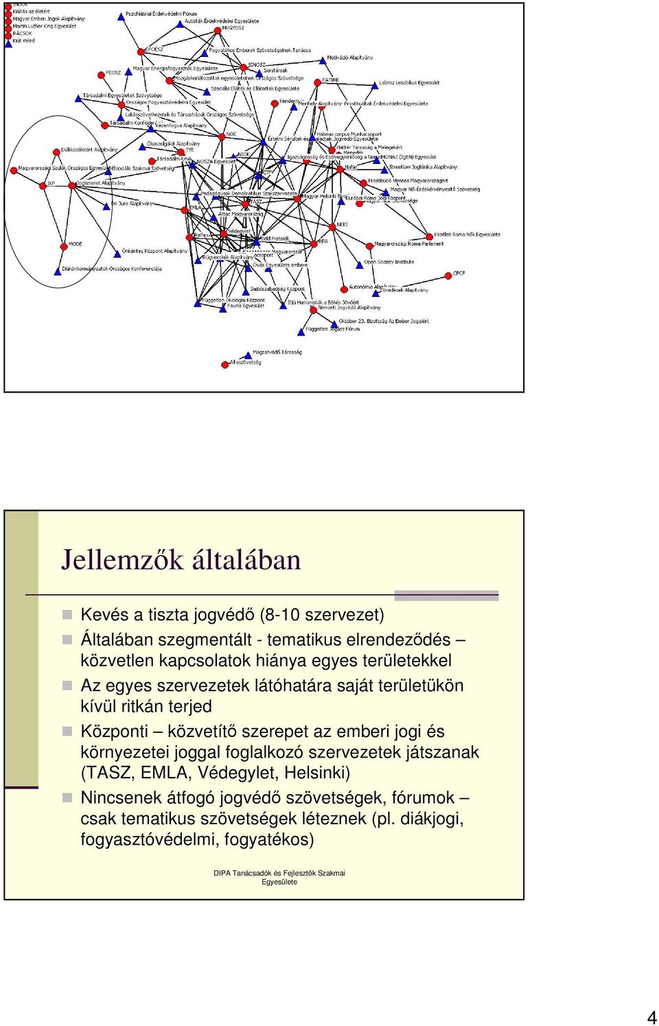 közvetít szerepet az emberi jogi és környezetei joggal foglalkozó szervezetek játszanak (TASZ, EMLA, Védegylet,