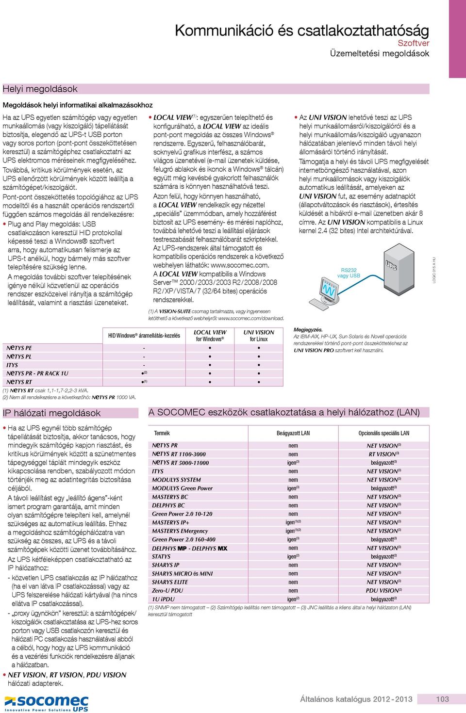 Továbbá, kritikus körülmények esetén, az UPS ellenőrzött körülmények között leállítja a számítógépet/kiszolgálót.