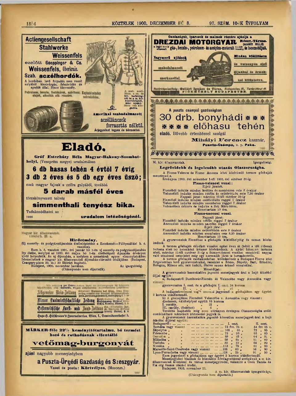 Gazdaságok, iparosok és malmok részére aj&nlja a DREZDAI 90TOE3GYAR m gsfs2g h ' ^mírt* gáz-, benzin-, petrolenm- és acetylen-motorait és iocomobiljalt Mlná>n klfclutfcion Nagyszerfl njitáso^ kir.