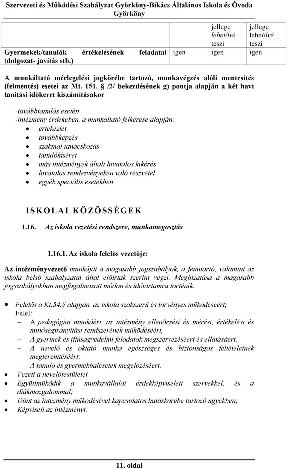 /2/ bekezdésének g) pontja alapján a két havi tanítási időkeret kiszámításakor -továbbtanulás esetén -intézmény érdekében, a munkáltató felkérése alapján: értekezlet továbbképzés szakmai tanácskozás