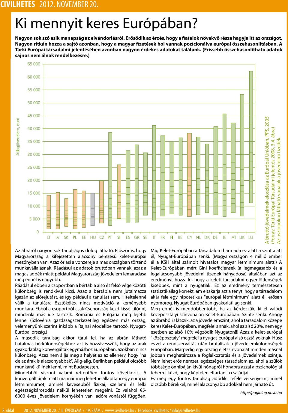 A Tárki Európai társadalmi jelentésében azonban nagyon érdekes adatokat találunk. (Frissebb összehasonlítható adatok sajnos nem álnak rendelkezésre.
