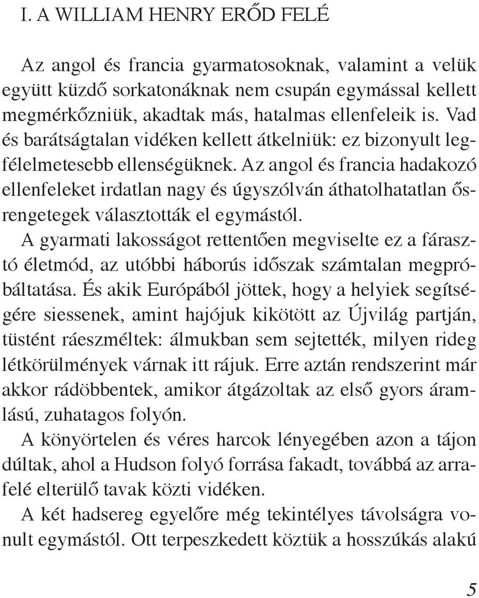 Az angol és francia hadakozó ellenfeleket irdatlan nagy és úgyszólván áthatolhatatlan ősrengetegek választották el egymástól.