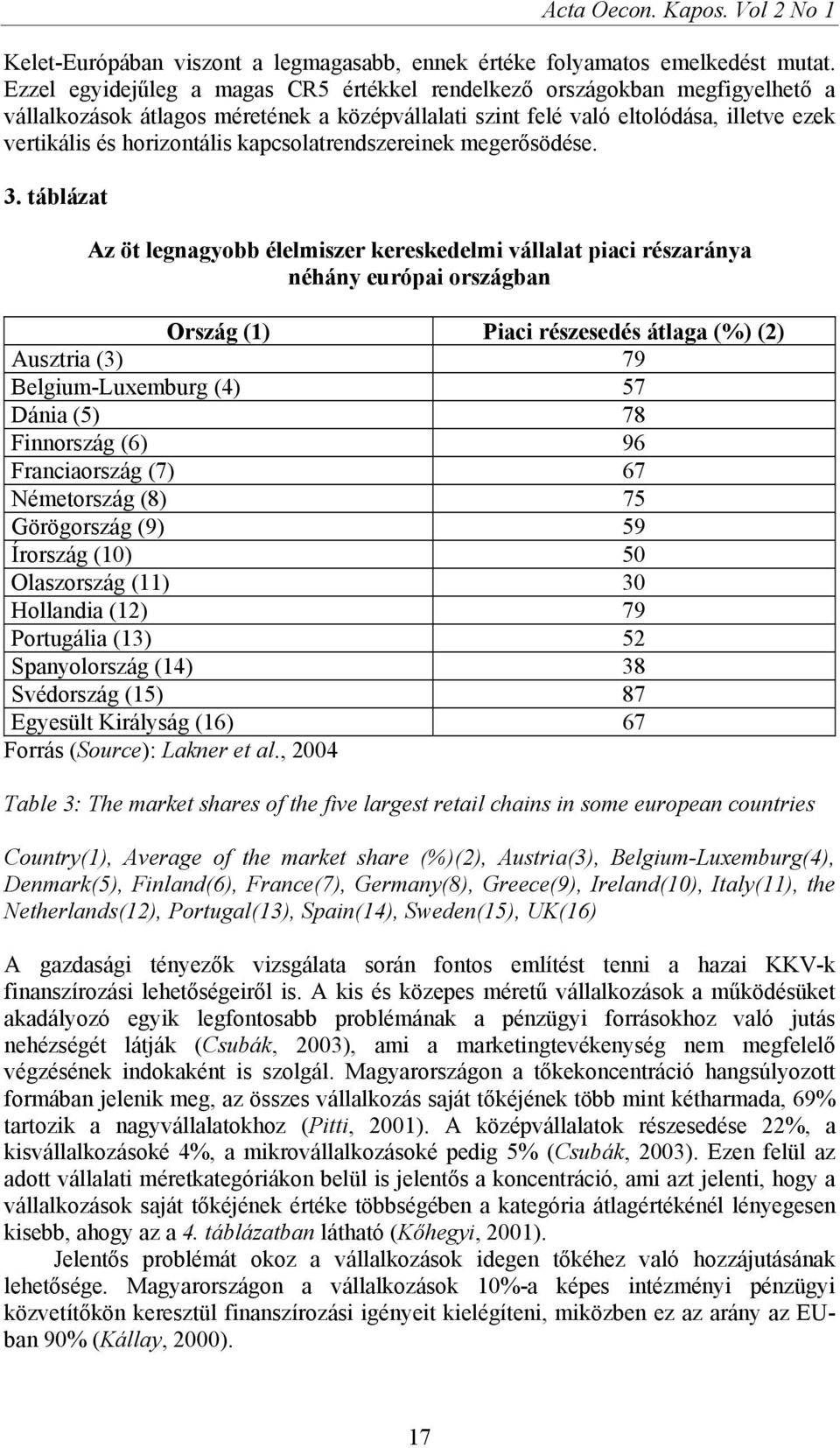 kapcsolatrendszereinek megerősödése. 3.