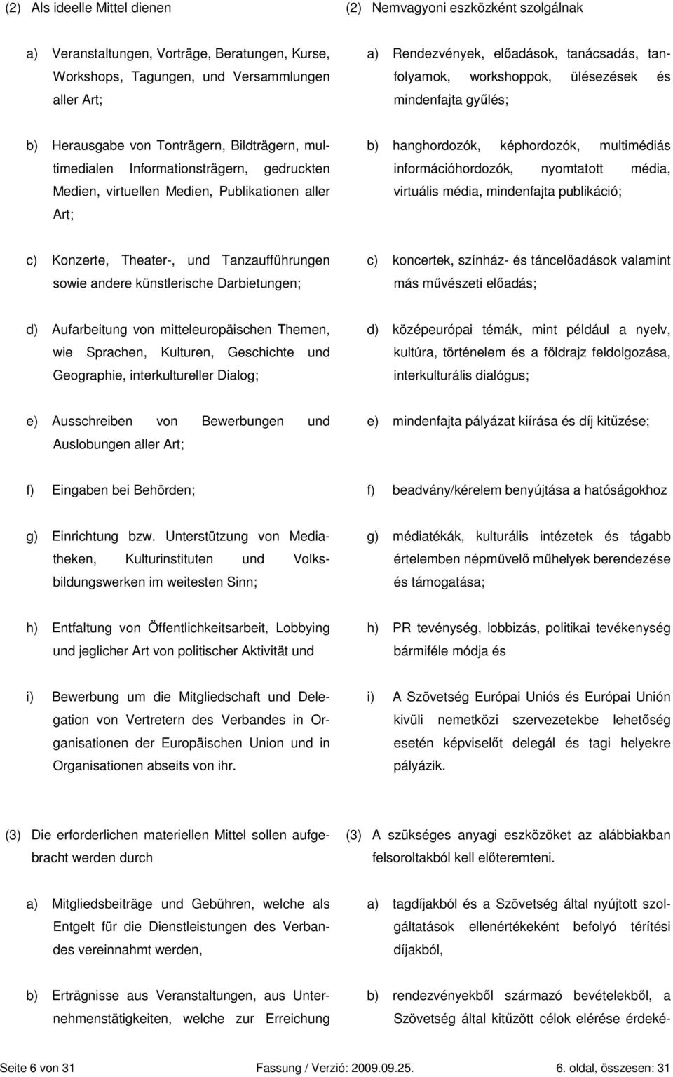 Publikationen aller Art; b) hanghordozók, képhordozók, multimédiás információhordozók, nyomtatott média, virtuális média, mindenfajta publikáció; c) Konzerte, Theater-, und Tanzaufführungen sowie