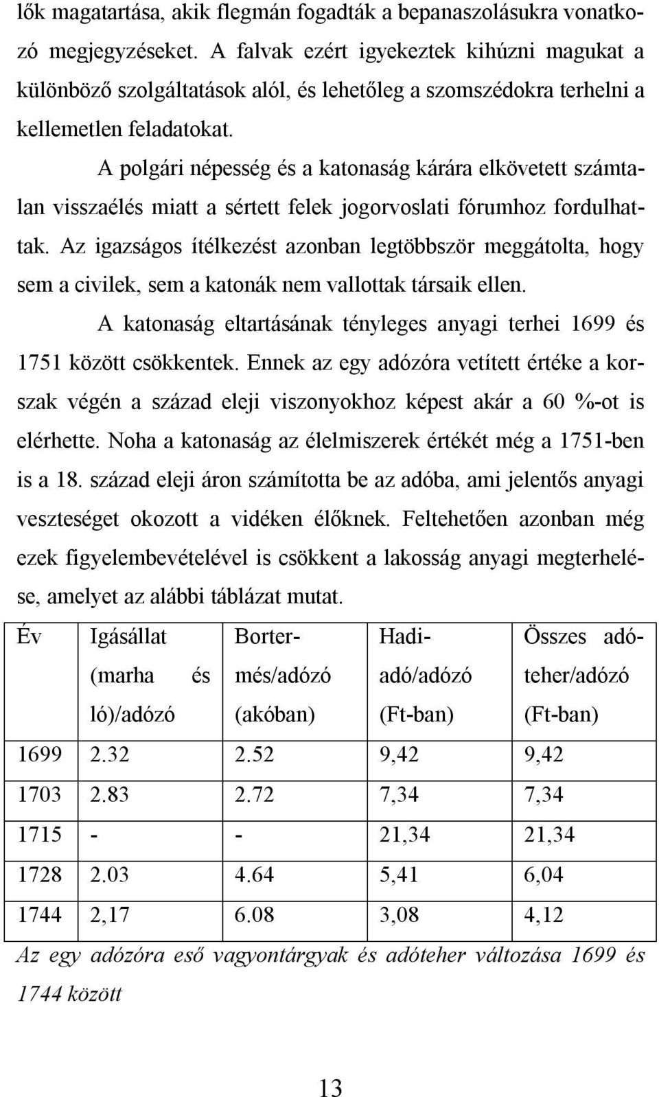 A polgári népesség és a katonaság kárára elkövetett számtalan visszaélés miatt a sértett felek jogorvoslati fórumhoz fordulhattak.