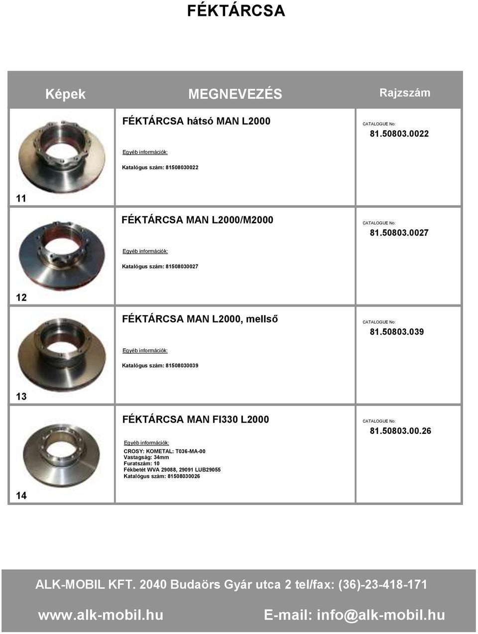 50803.039 Katalógus szám: 8150803003