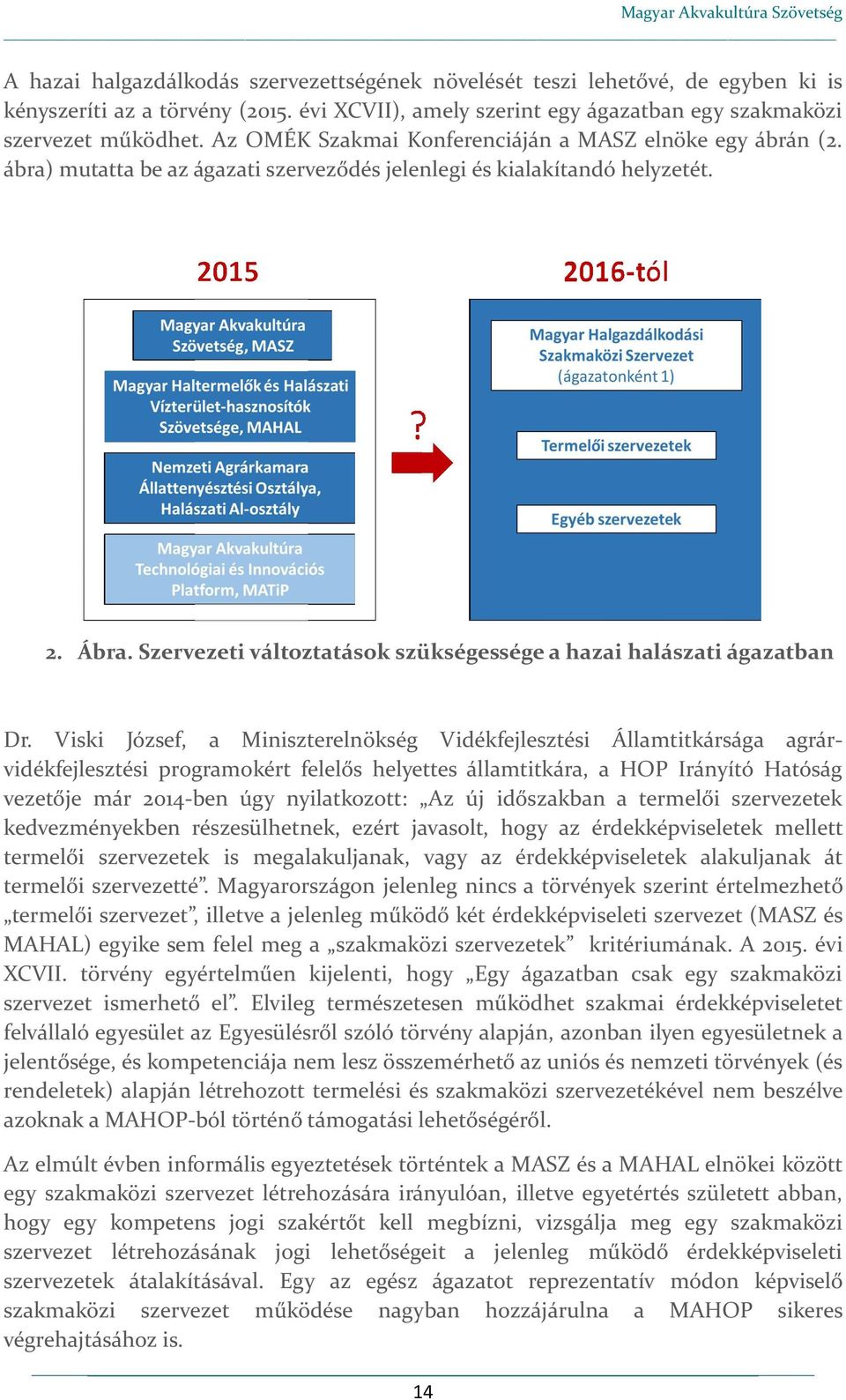 Szervezeti változtatások szükségessége a hazai halászati ágazatban Dr.