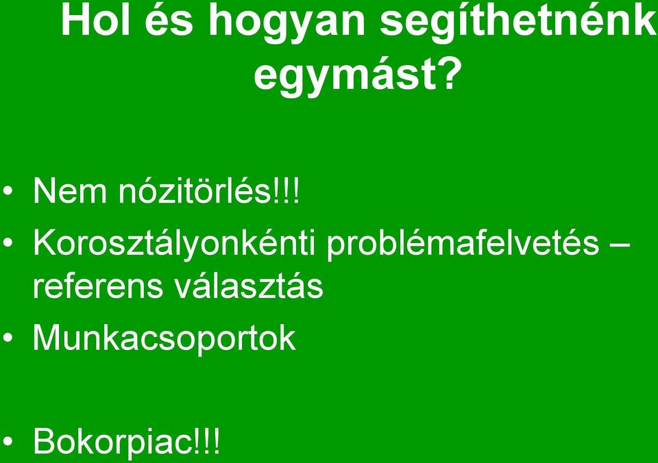 !! Korosztályonkénti