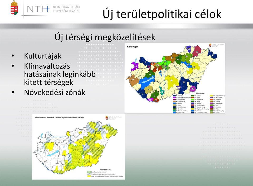 térségek Növekedési zónák Új