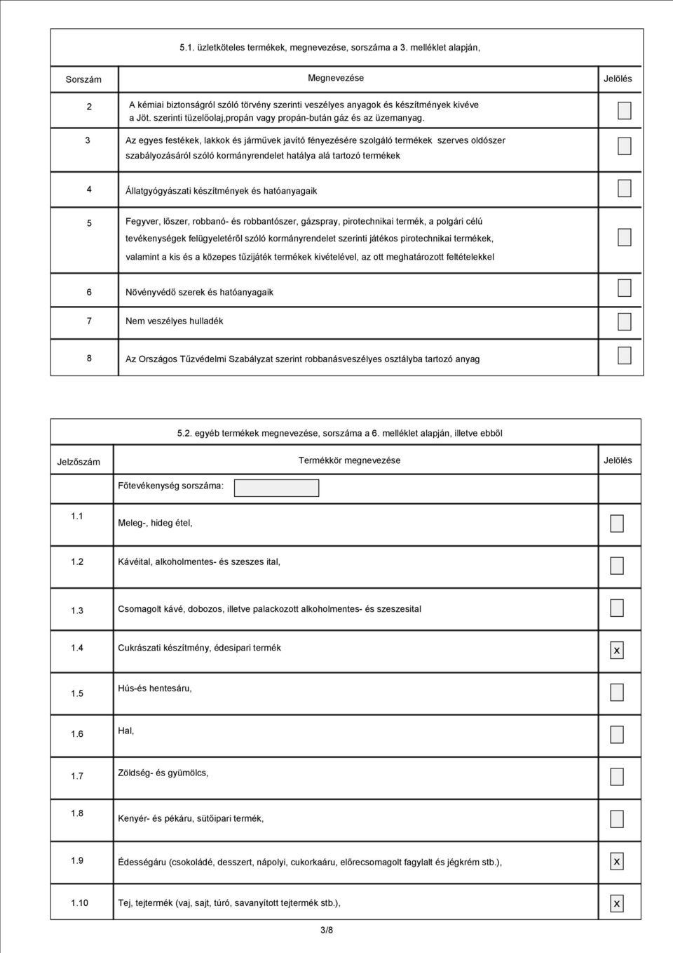 Az egyes festékek, lakkok és járművek javító fényezésére szolgáló termékek szerves oldószer szabályozásáról szóló kormányrendelet hatálya alá tartozó termékek 4 Állatgyógyászati készítmények és