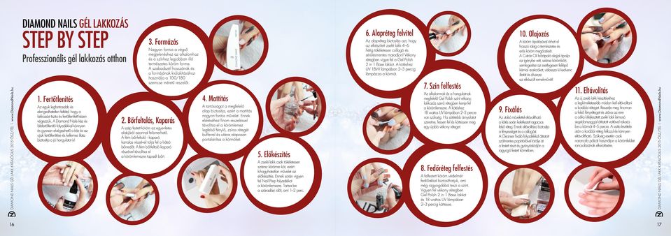 A Diamond Nails kéz és lábfertőtlenítő folyadékkal könnyen és gyorsan elvégezhető a kéz és az ujjak fertőtlenítése és kellemes illata biztosítja a jó hangulatot is! 3.