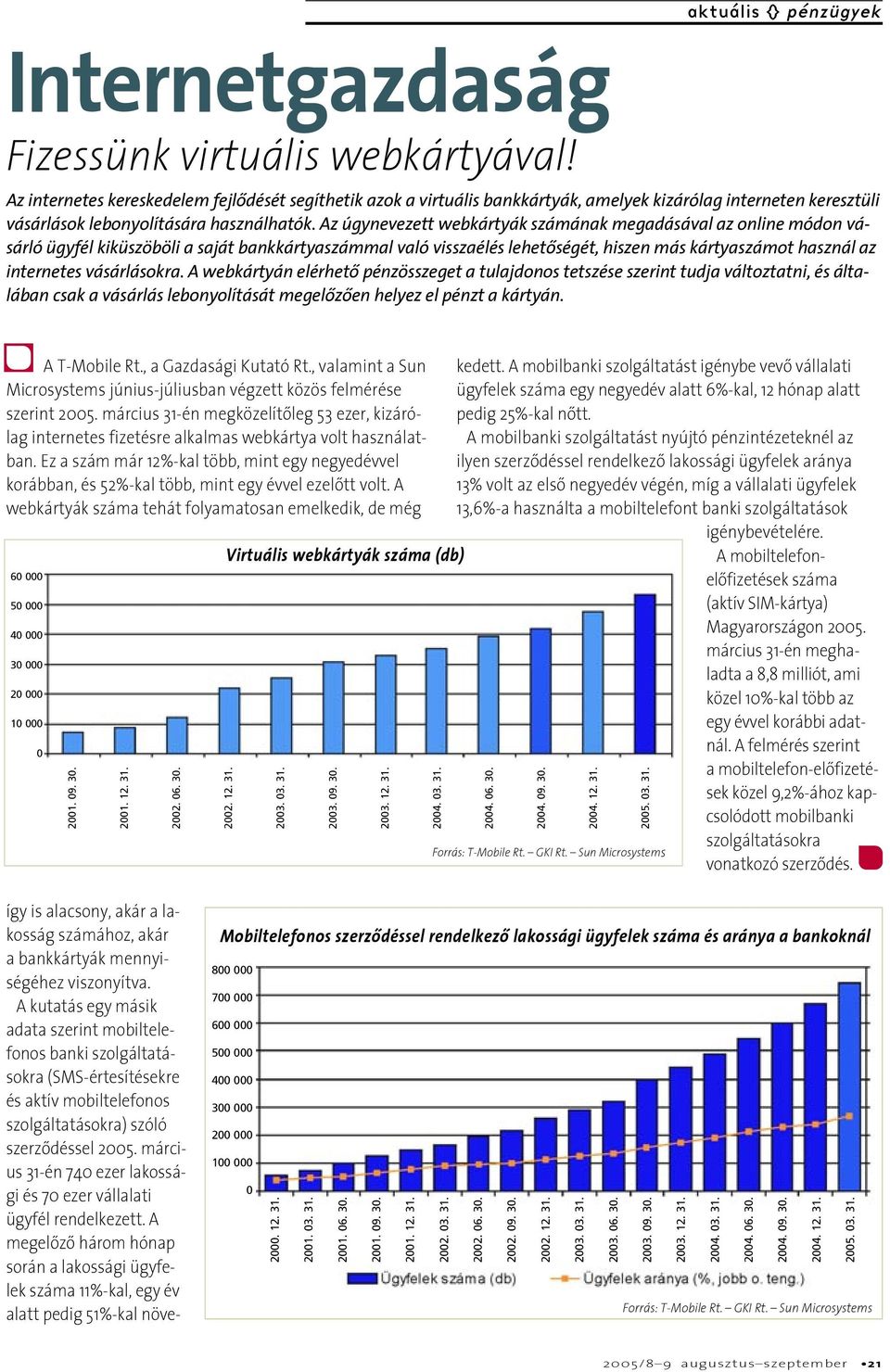 Az úgynevezett webkártyák számának megadásával az online módon vásárló ügyfél kiküszöböli a saját bankkártyaszámmal való visszaélés lehetôségét, hiszen más kártyaszámot használ az internetes