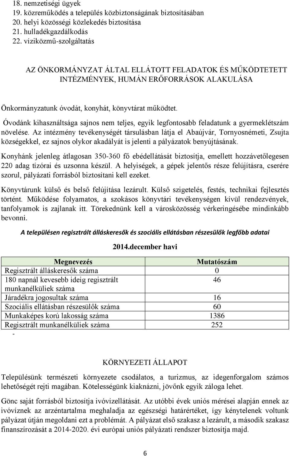 Óvodánk kihasználtsága sajnos nem teljes, egyik legfontosabb feladatunk a gyermeklétszám növelése.