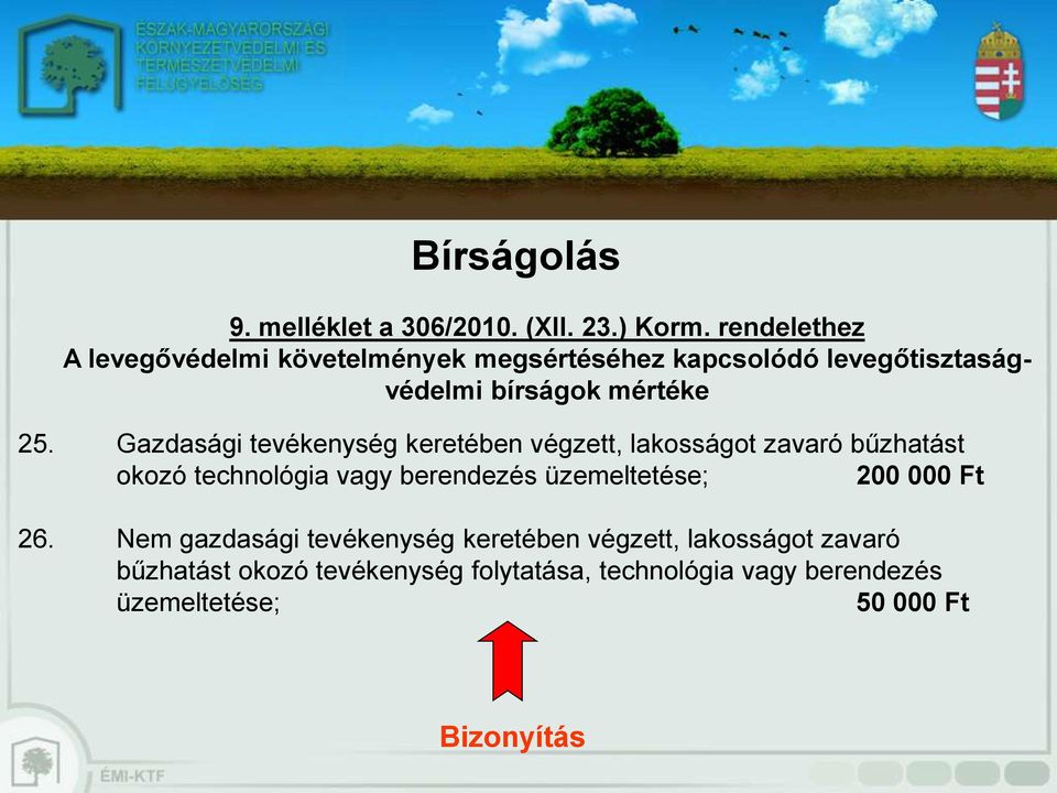 Gazdasági tevékenység keretében végzett, lakosságot zavaró bűzhatást okozó technológia vagy berendezés