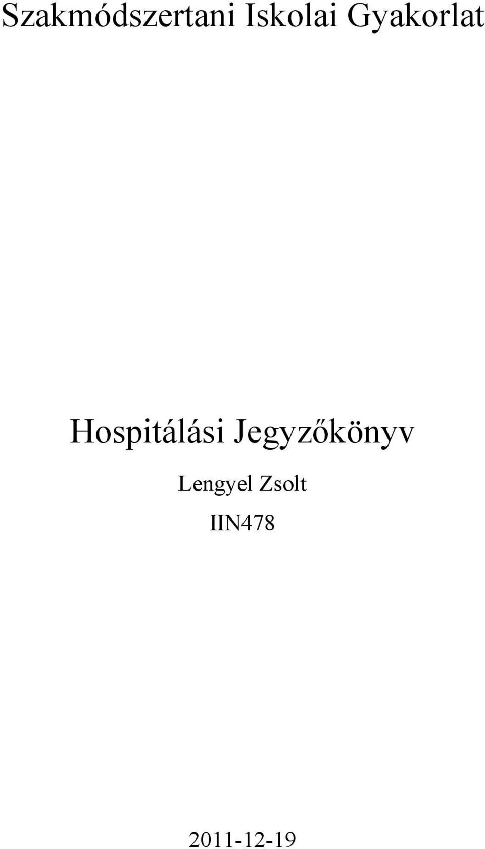 Hospitálási