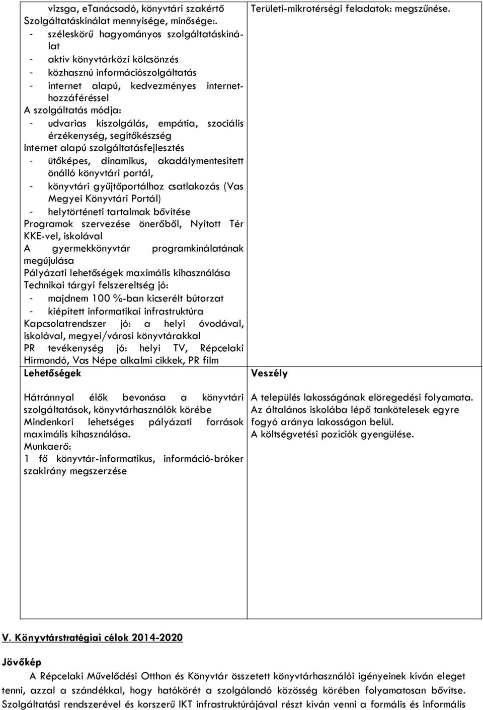 kiszolgálás, empátia, szociális érzékenység, segítőkészség Internet alapú szolgáltatásfejlesztés - ütőképes, dinamikus, akadálymentesített önálló könyvtári portál, - könyvtári gyűjtőportálhoz