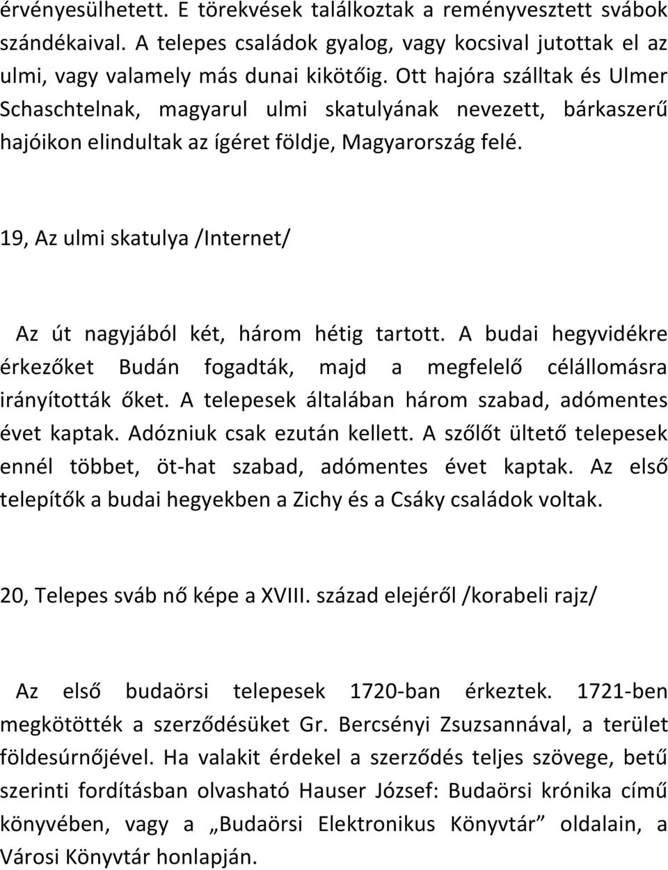 19, Az ulmi skatulya /Internet/ Az út nagyjából két, három hétig tartott. A budai hegyvidékre érkezőket Budán fogadták, majd a megfelelő célállomásra irányították őket.