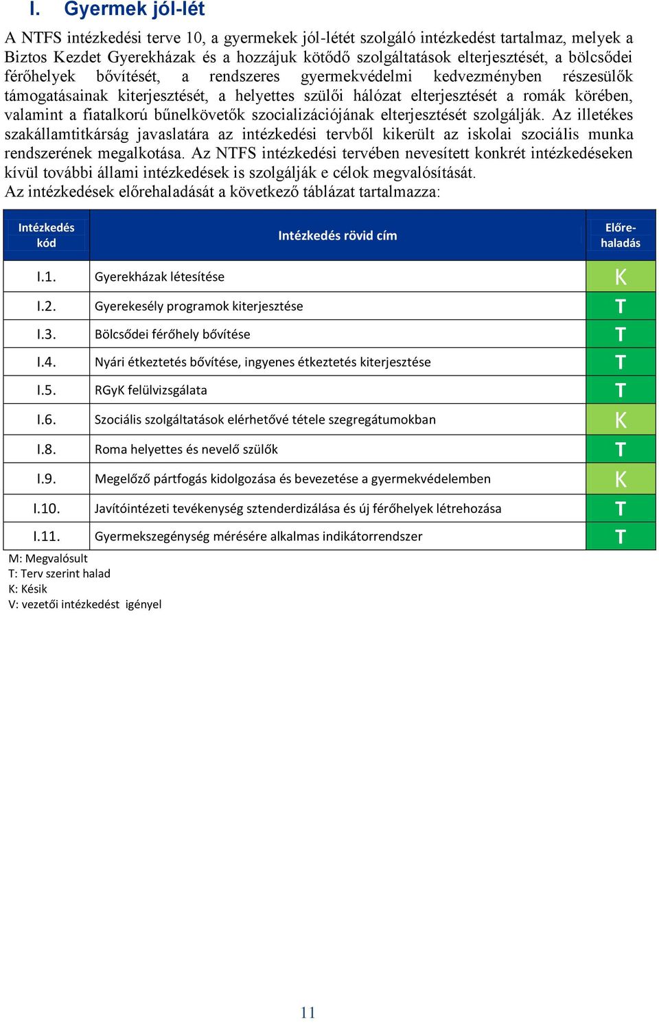 bűnelkövetők szocializációjának elterjesztését szolgálják. Az illetékes szakállamtitkárság javaslatára az intézkedési tervből kikerült az iskolai szociális munka rendszerének megalkotása.