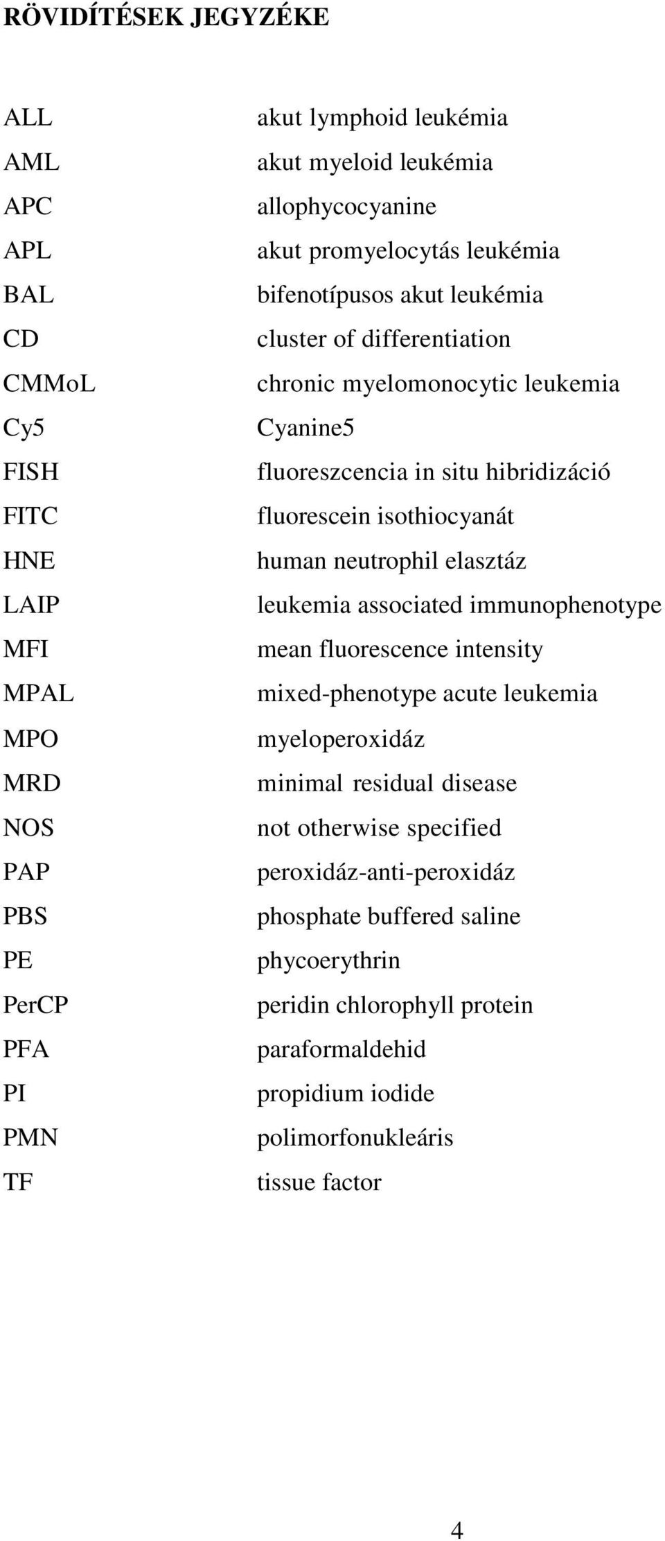 fluorescein isothiocyanát human neutrophil elasztáz leukemia associated immunophenotype mean fluorescence intensity mixed-phenotype acute leukemia myeloperoxidáz minimal residual