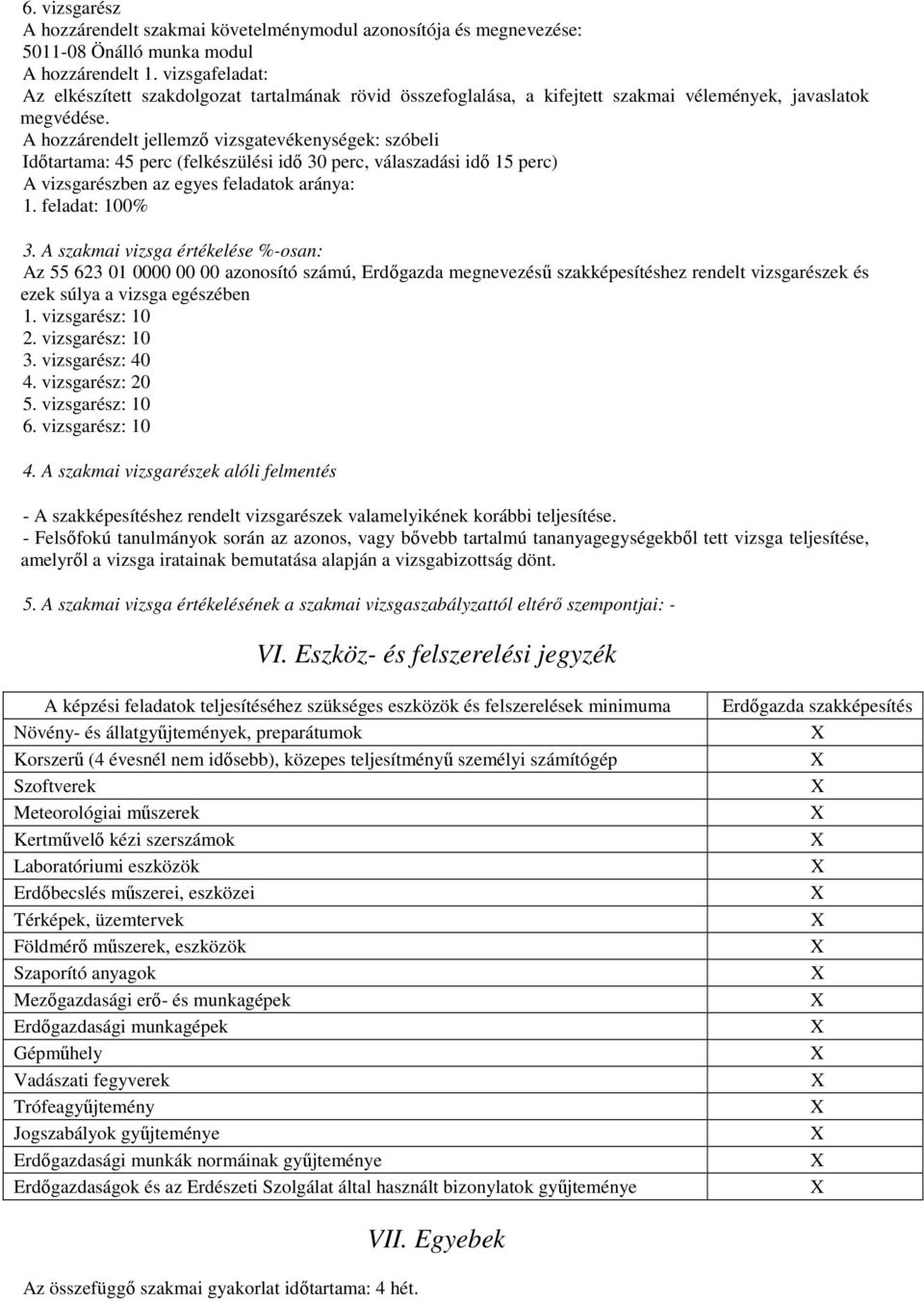 A hozzárendelt jellemző vizsgatevékenységek: szóbeli Időtartama: 45 perc (felkészülési idő 30 perc, válaszadási idő 15 perc) A vizsgarészben az egyes feladatok aránya: 1. feladat: 100% 3.