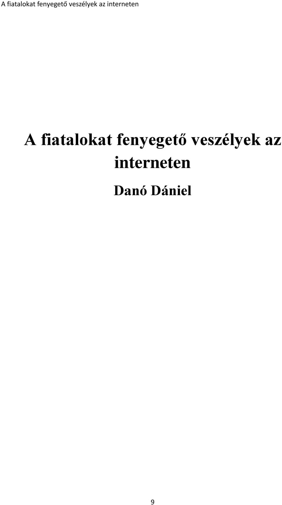 Danó Dániel 9