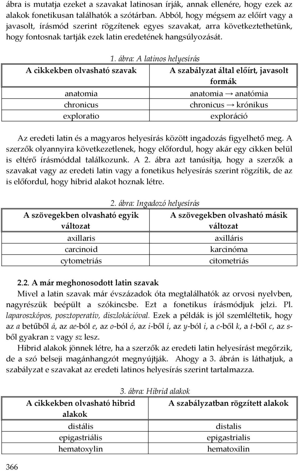 366 A cikkekben olvasható szavak anatomia chronicus exploratio 1.