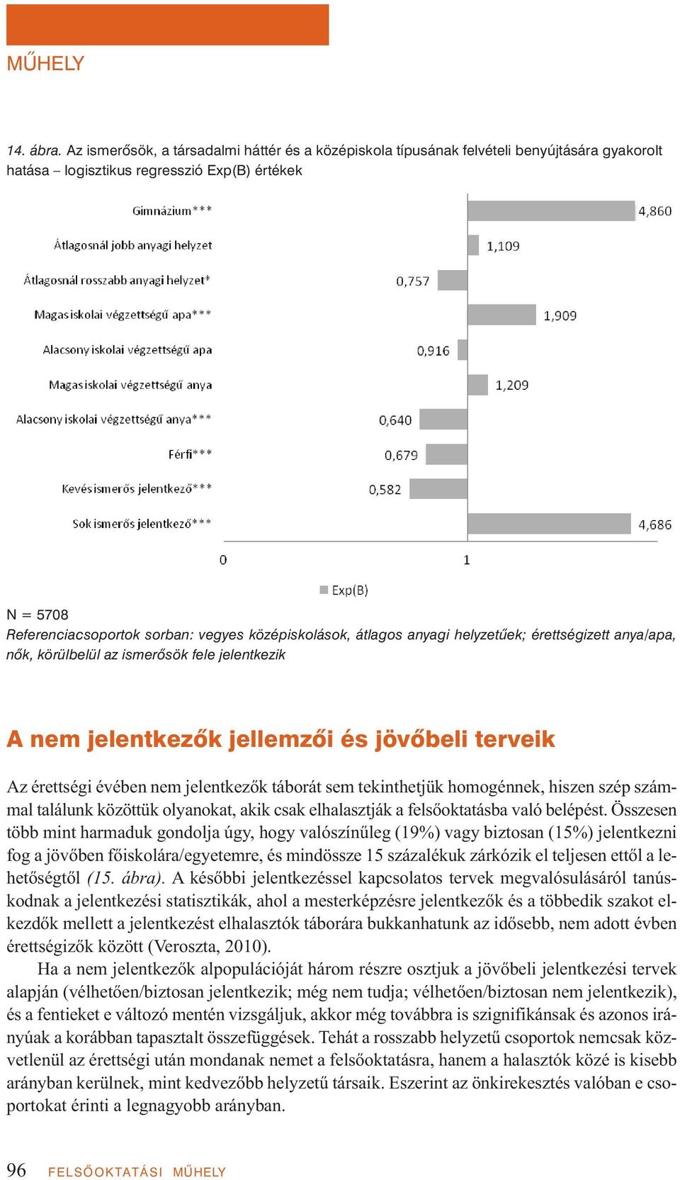 átlagos anyagi helyzetûek; érettségizett anya/apa, nôk, körülbelül az ismerôsök fele jelentkezik A nem jelentkezôk jellemzôi és jövôbeli terveik Az érettségi évében nem jelentkezők táborát sem