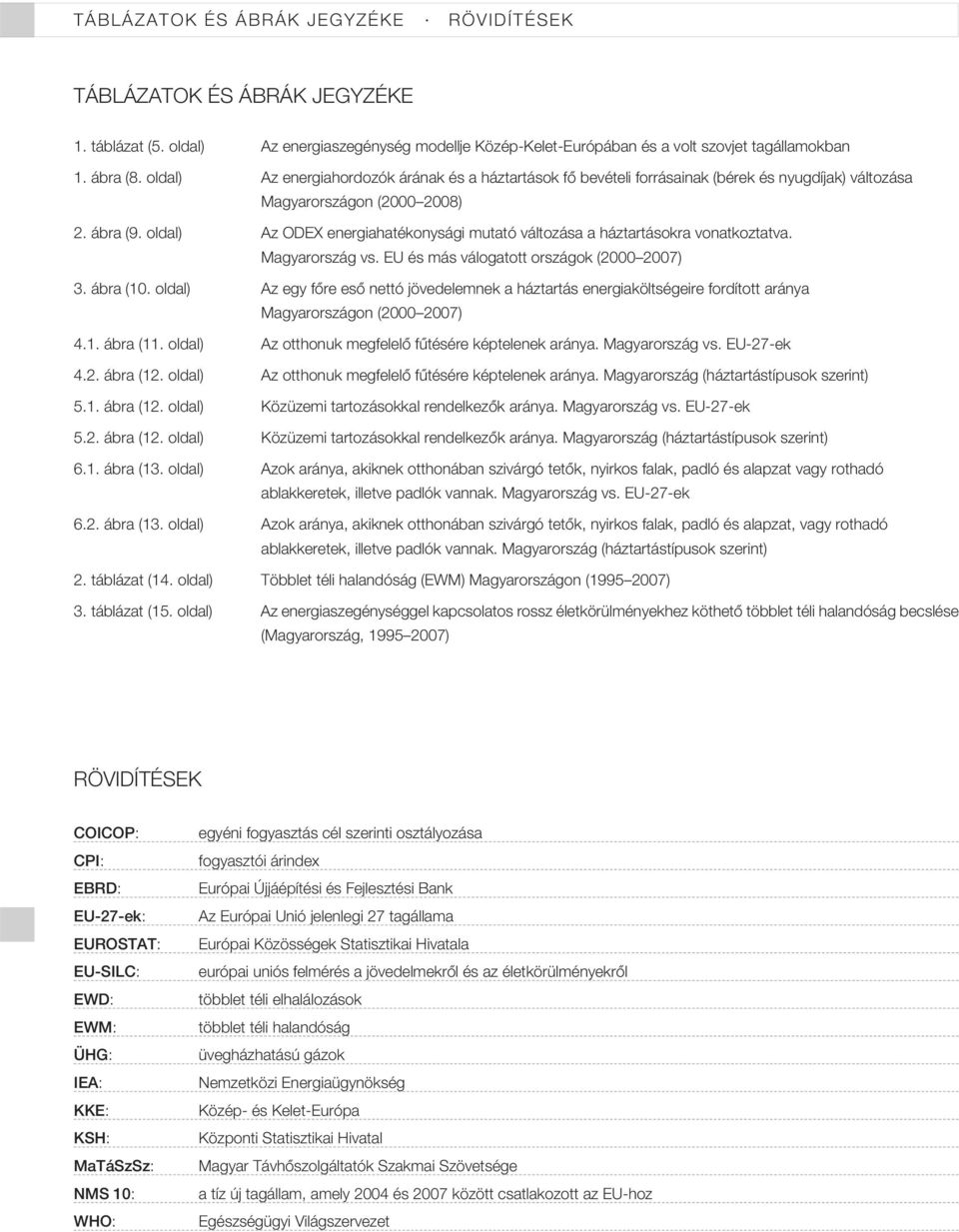 oldal) Az ODEX energiahatékonysági mutató változása a háztartásokra vonatkoztatva. Magyarország vs. EU és más válogatott országok (2000 2007) 3. ábra (10.