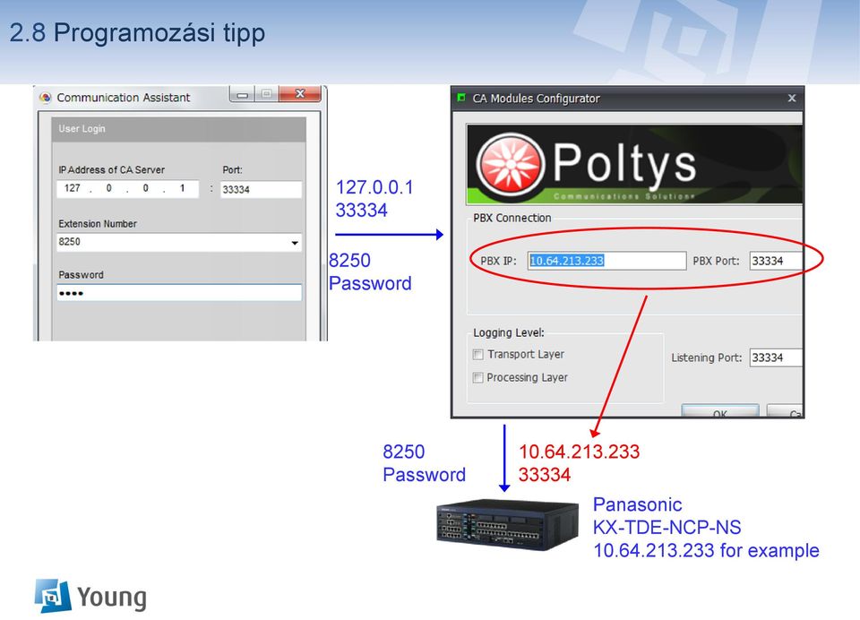 Password 10.64.213.