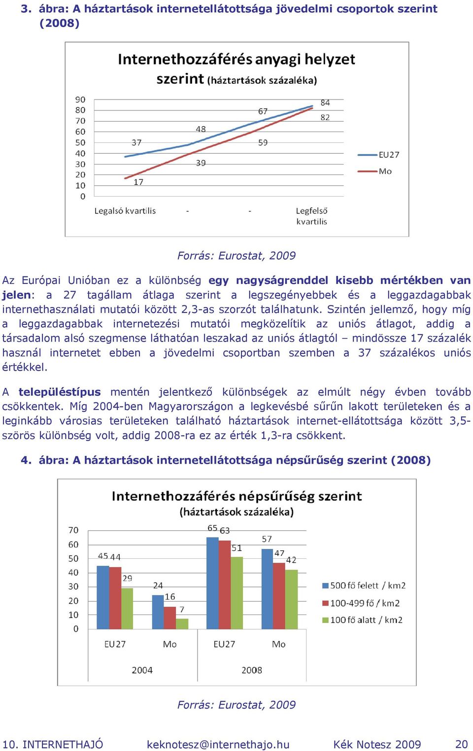 Szintén jellemző, hogy míg a leggazdagabbak internetezési mutatói megközelítik az uniós átlagot, addig a társadalom alsó szegmense láthatóan leszakad az uniós átlagtól mindössze 17 százalék használ