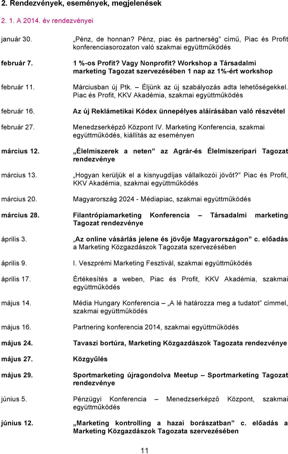 Workshop a Társadalmi marketing Tagozat szervezésében 1 nap az 1%-ért workshop Márciusban új Ptk. Éljünk az új szabályozás adta lehetőségekkel.