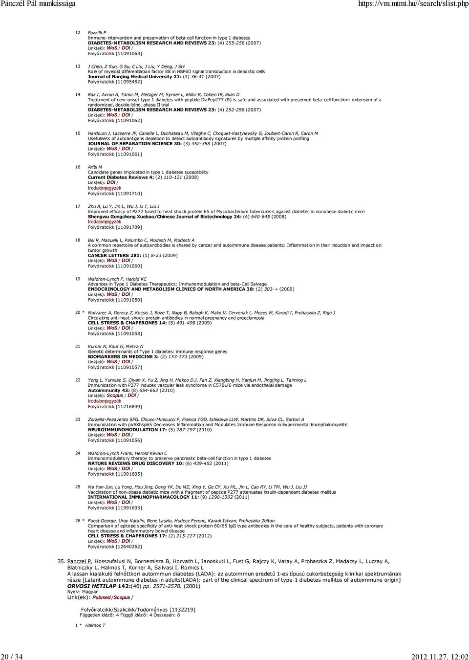 Sun, G Su, C Liu, J Liu, Y Deng, J Shi Role of myeloid differentiation factor 88 in HSP60 signal transduction in dendritic cells Journal of Nanjing Medical University 21: (1) 36-41 (2007)