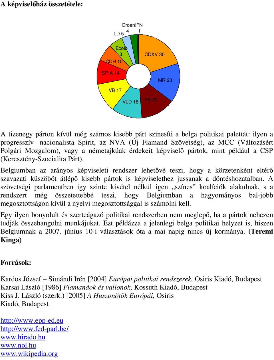 (Változásért Polgári Mozgalom), vagy a németajkúak érdekeit képviselő pártok, mint például a CSP (Keresztény-Szocialita Párt).