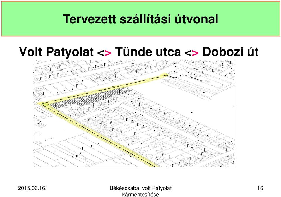 útvonal Volt