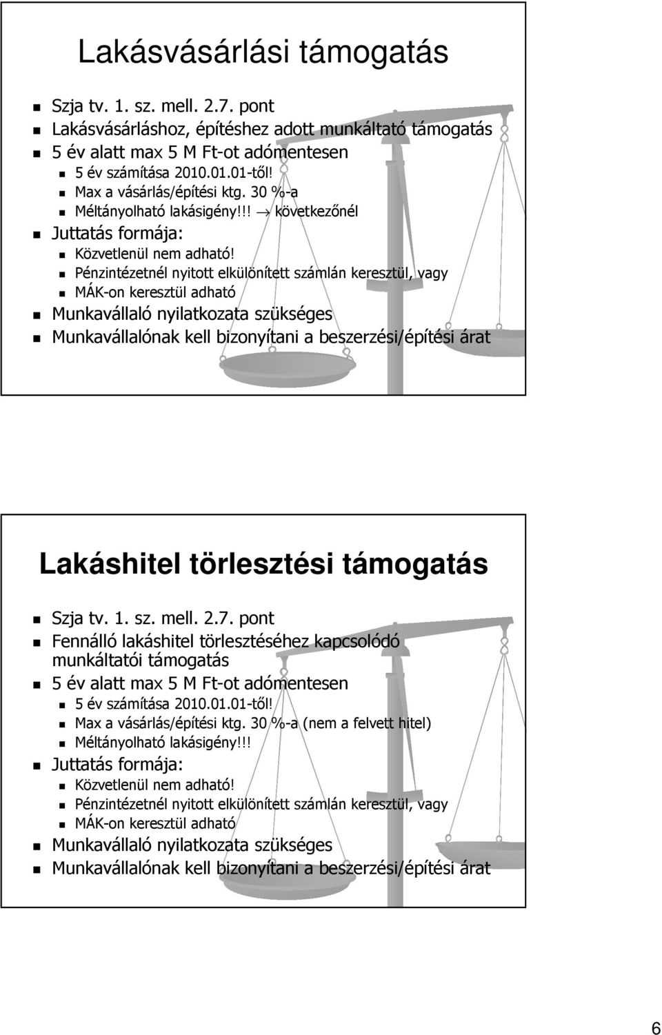 Pénzintézetnél nyitott elkülönített számlán keresztül, vagy MÁK-on keresztül adható Munkavállaló nyilatkozata szükséges Munkavállalónak kell bizonyítani a beszerzési/építési árat Lakáshitel