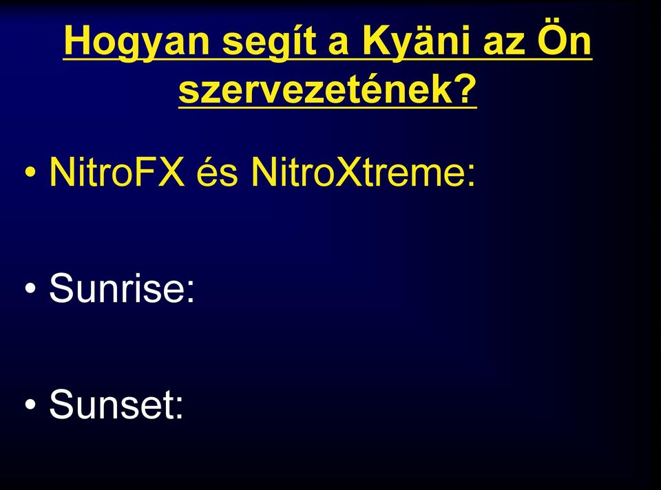 NitroFX és