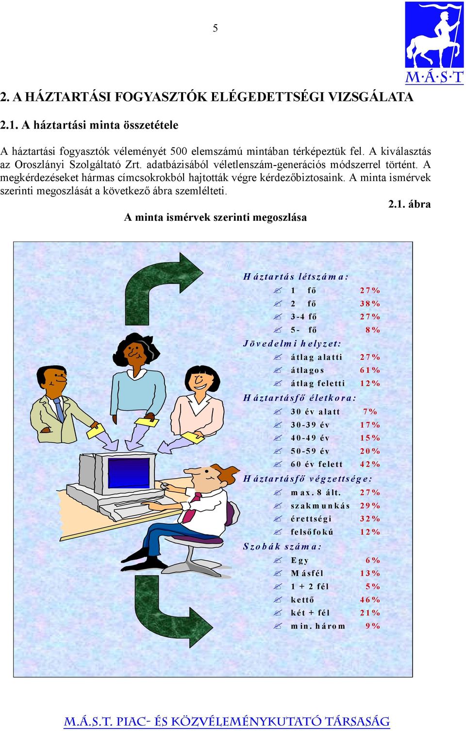 A minta ismérvek szerinti megoszlását a következő ábra szemlélteti. 2.1.