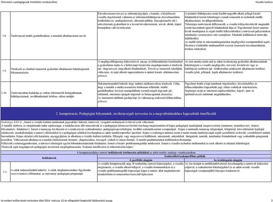 lényegkiemelés stb.) műveleteinek gyakorlását és a levont következtetések, tervek, ábrák, képek formájában való kivitelezését.