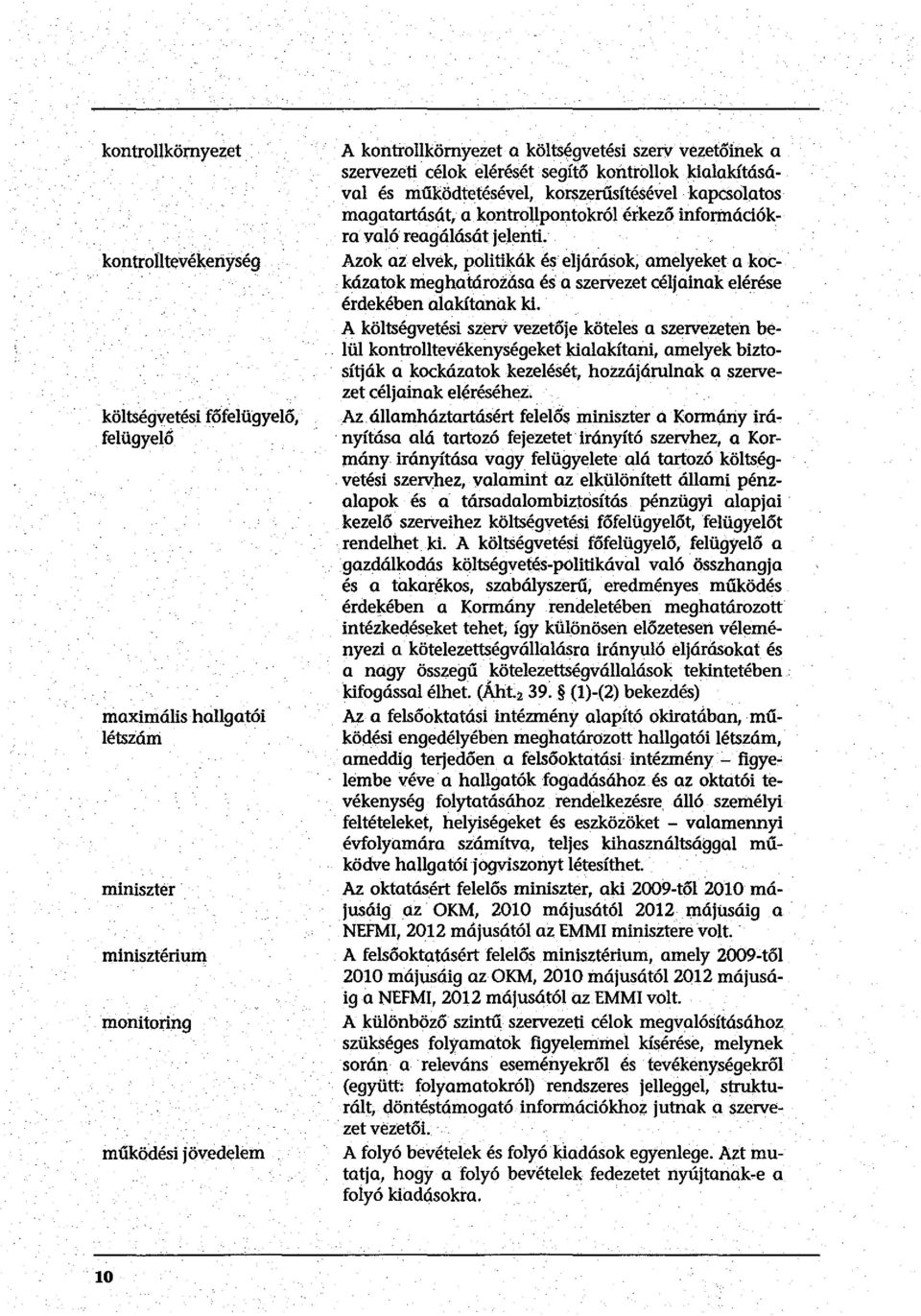 Azok az elvek, politikák és eljárások, amelyeket a koc. kázatok meghatározása és: a szervezet céljainak elérése érdekében alakítanak ki. A költségvetési szerv vezetője köteles a szervezeten be-.