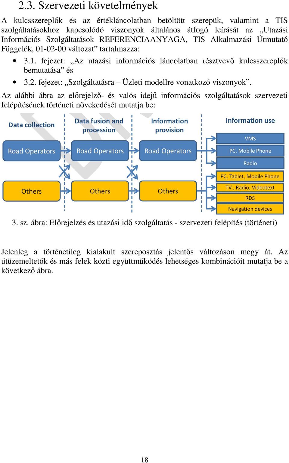 Az alábbi ábra az előrejelző- és valós idejű információs szo