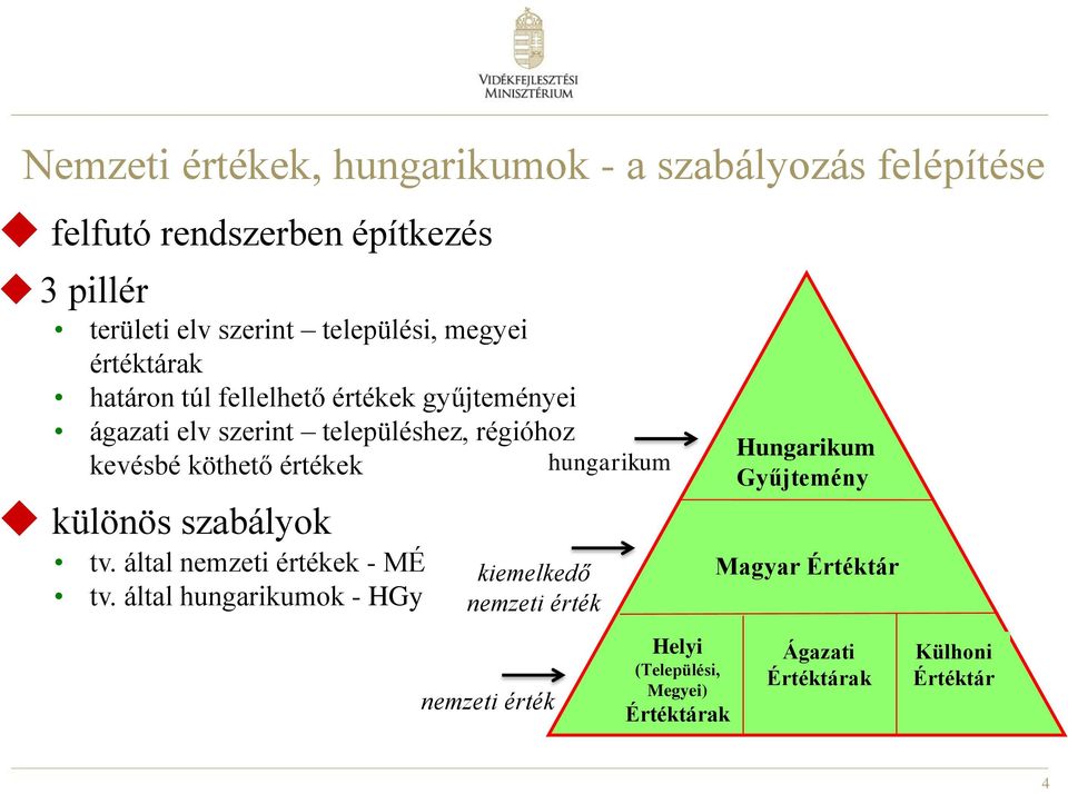 kevésbé köthető értékek különös szabályok tv. által nemzeti értékek - MÉ tv.