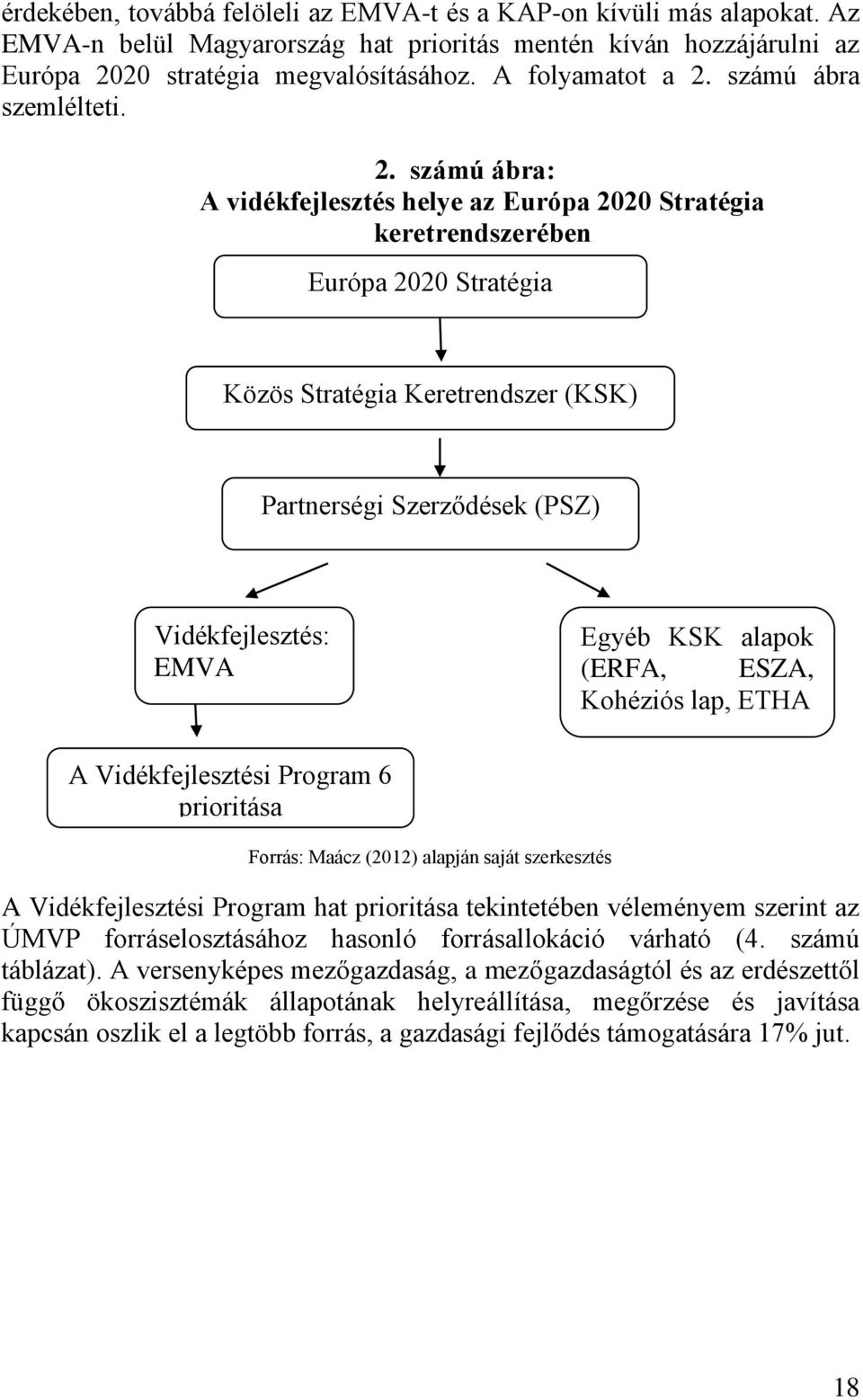 számú ábra: A vidékfejlesztés helye az Európa 2020 Stratégia keretrendszerében Európa 2020 Stratégia Közös Stratégia Keretrendszer (KSK) Partnerségi Szerződések (PSZ) Vidékfejlesztés: EMVA Egyéb KSK