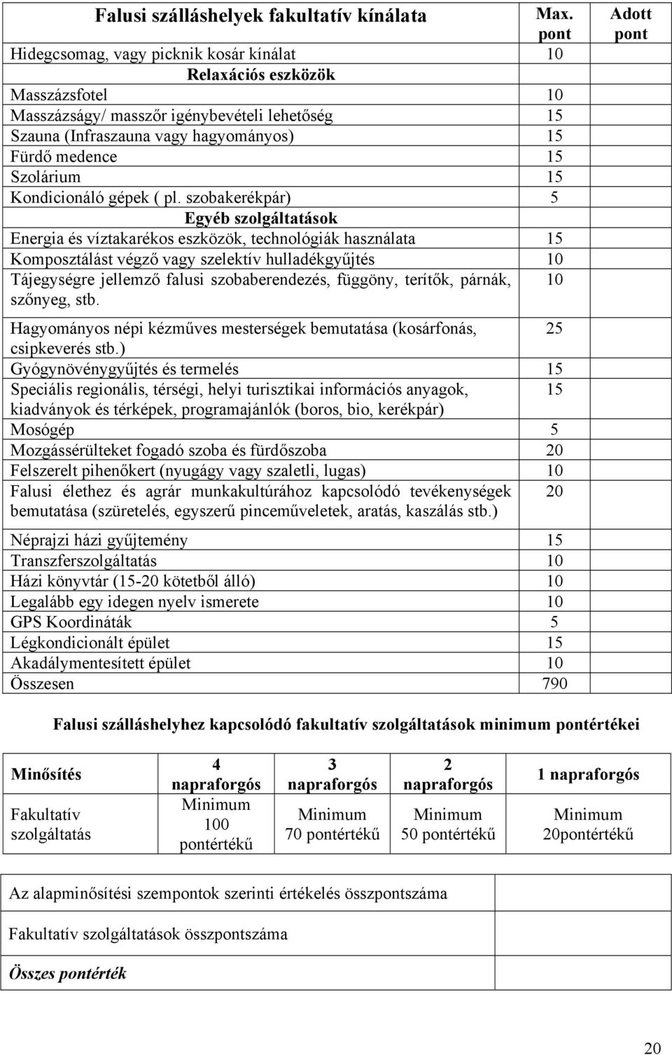 Szolárium 15 Kondicionáló gépek ( pl.