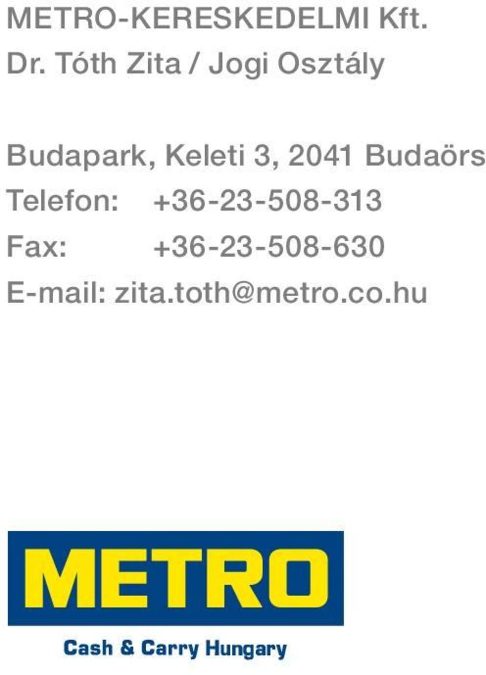 Keleti 3, 2041 Budaörs Telefon: