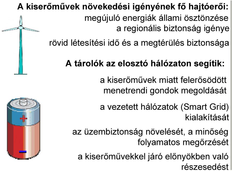 a kiserőművek miatt felerősödött menetrendi gondok megoldását a vezetett hálózatok (Smart Grid)