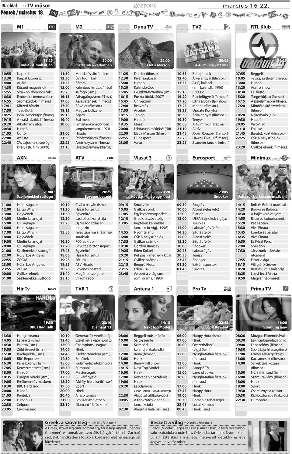 Körzeti magazinok 15:55 Sírjaik hol domborulnak.