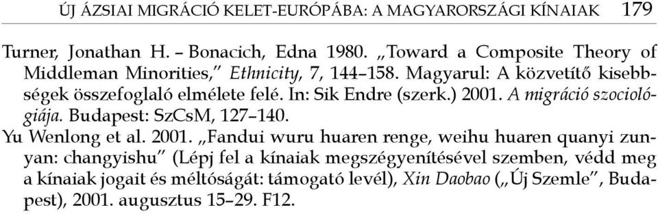 In: Sik Endre (szerk.) 2001.